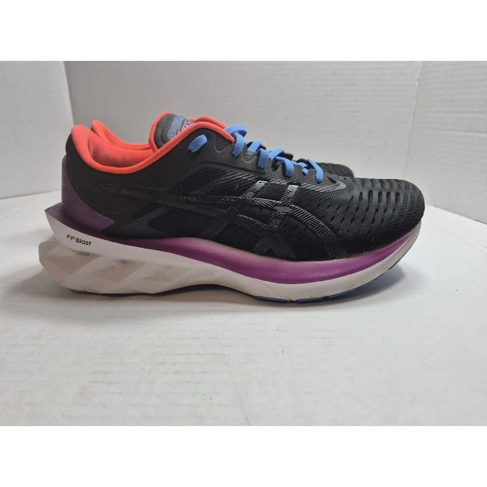 ASICS Novablast Women's 7.5 Running Shoes Black Blue Purple 1012A584 OG